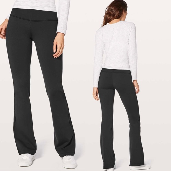LULULEMON Women Size 12 Throw Back Pant 
Black - W5BGPS Loun - Picture 1 of 7